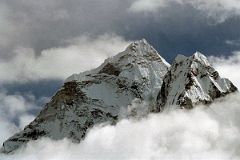 19 Dingboche - Ama Dablam Pokes Out From Clouds From Above Dingboche.jpg